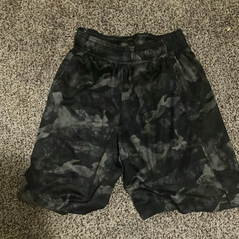 Men's Black Camo Shorts